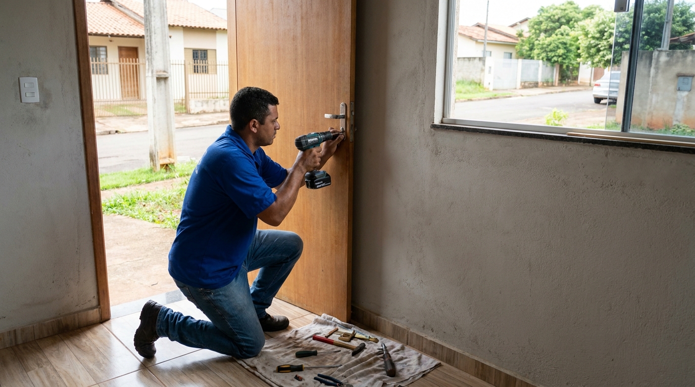 Instalação de Fechadura Residencial profissional em Uberaba‑MG